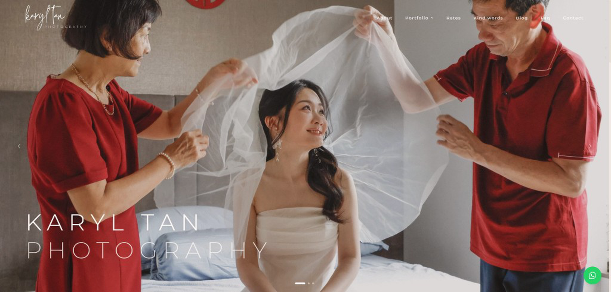 Karyl Tan Photography website redesign — SGWebsiteBuilder