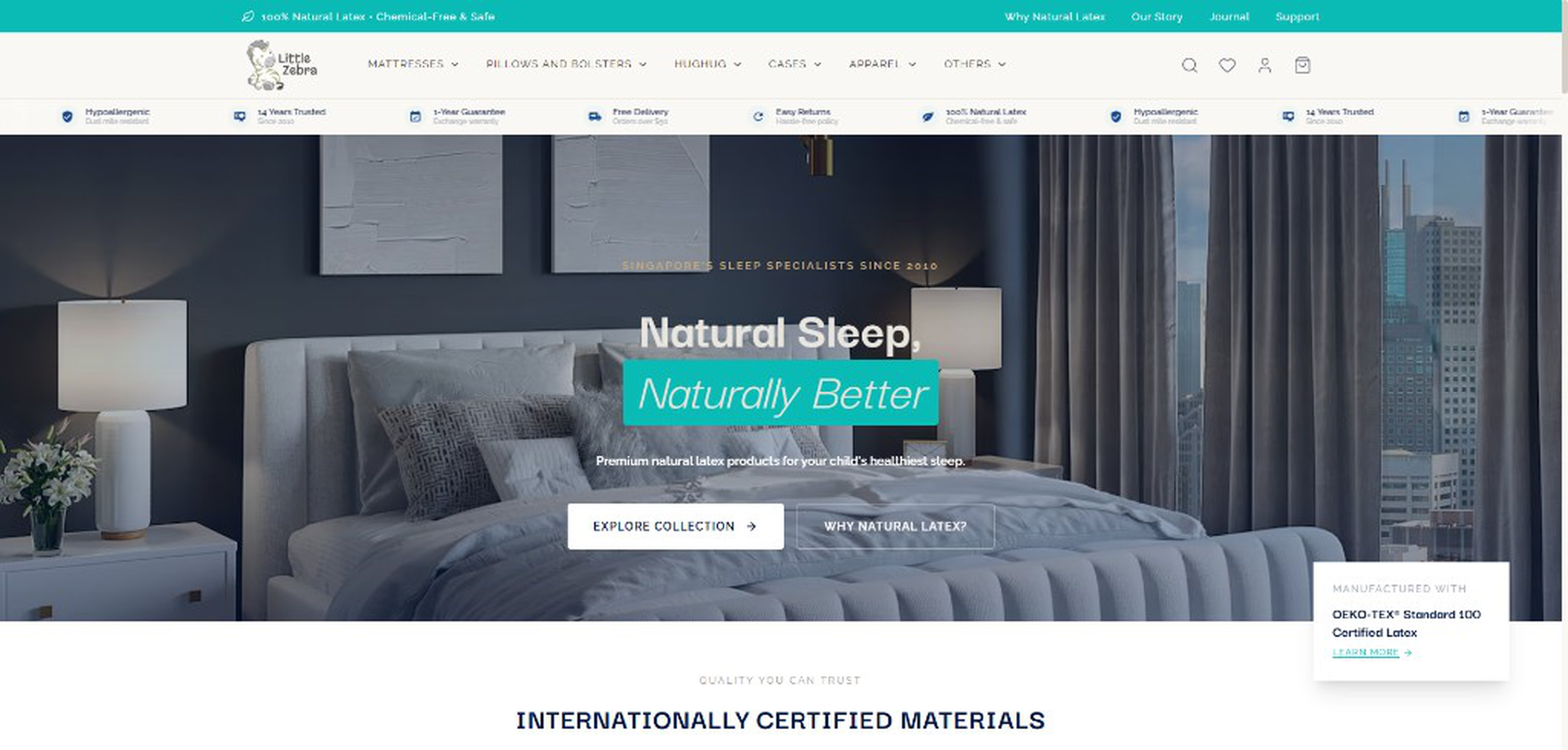 Little Zebra website project preview